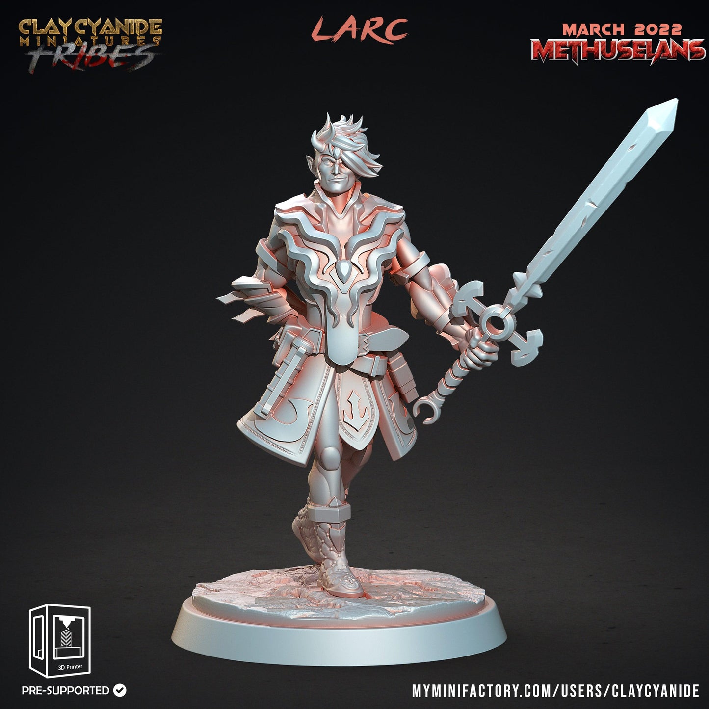 3D Printed Clay Cyanide Methuselans Vampires Tribes Factions Ragnarok D&D - 3D Printing Boss 