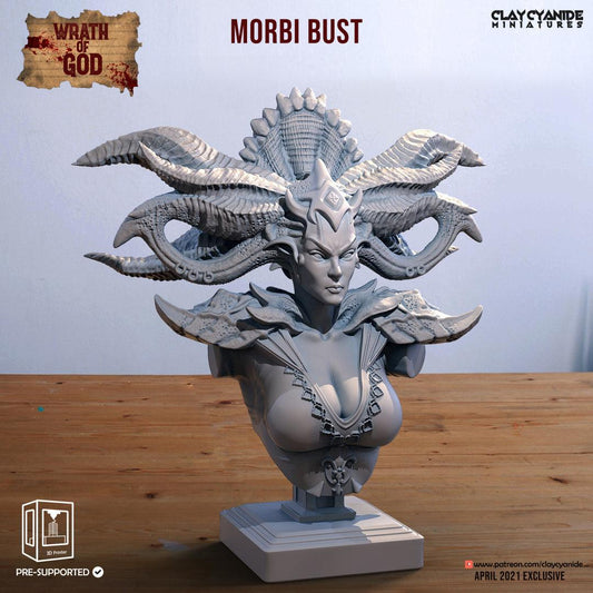 3D Printed Clay Cyanide Morbi Bust Wrath of Gods Ragnarok D&D - 3D Printing Boss 