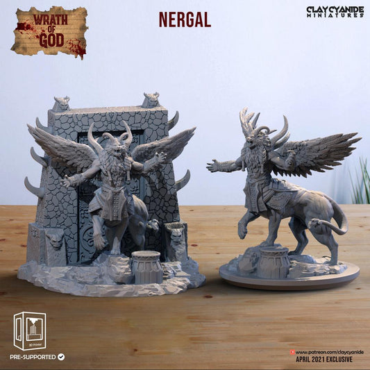 3D Printed Clay Cyanide Nergal Wrath of Gods Ragnarok D&D - 3D Printing Boss 