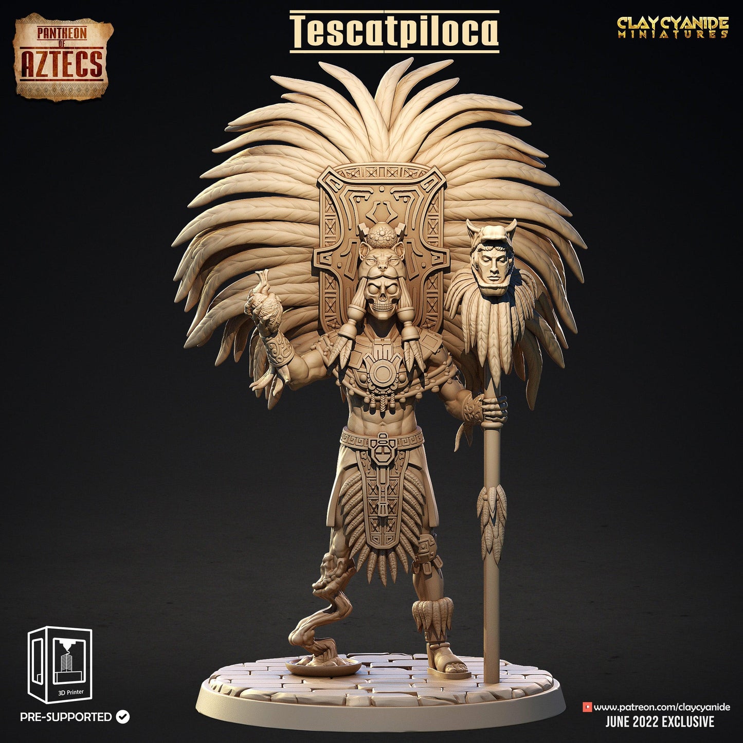3D Printed Clay Cyanide Pantheon Of Aztecs Set Ragnarok D&D - 3D Printing Boss 