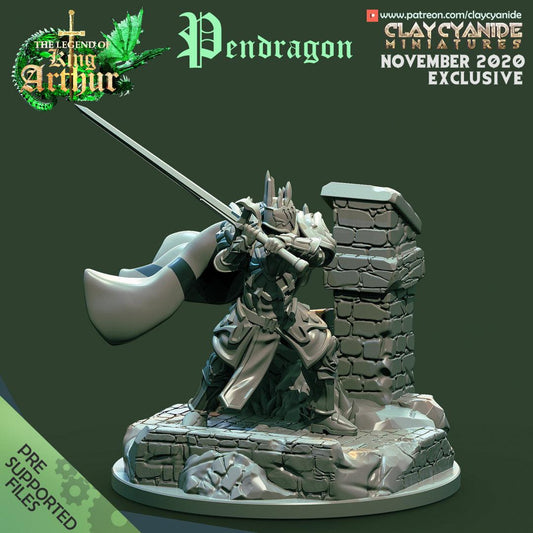 3D Printed Clay Cyanide Pendragon The Legend of King Arthur Ragnarok D&D - 3D Printing Boss 