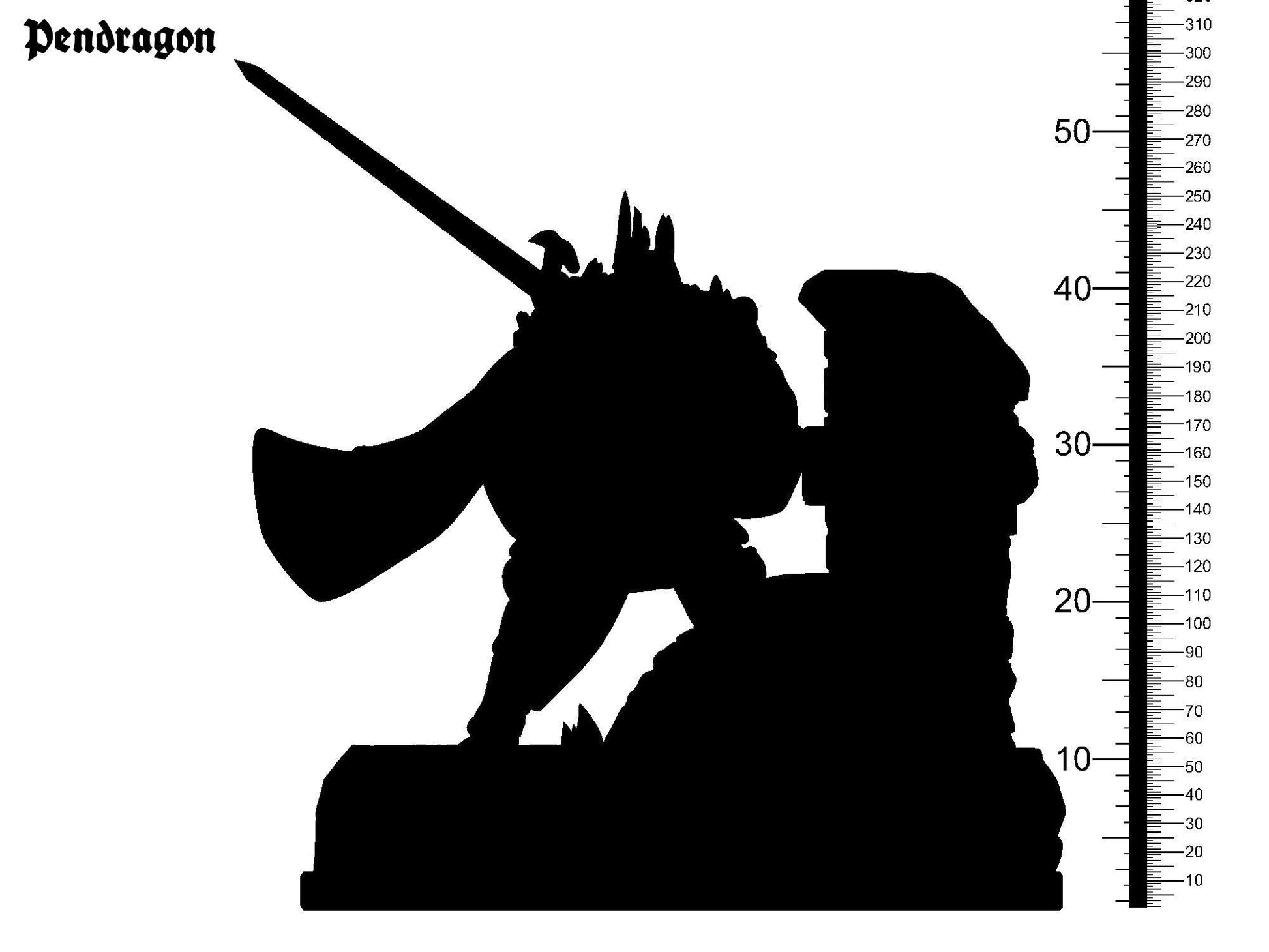 3D Printed Clay Cyanide Pendragon The Legend of King Arthur Ragnarok D&D - 3D Printing Boss 