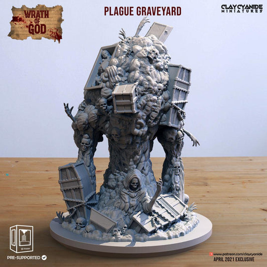 3D Printed Clay Cyanide Plague Graveyard Wrath of Gods Ragnarok D&D - 3D Printing Boss 