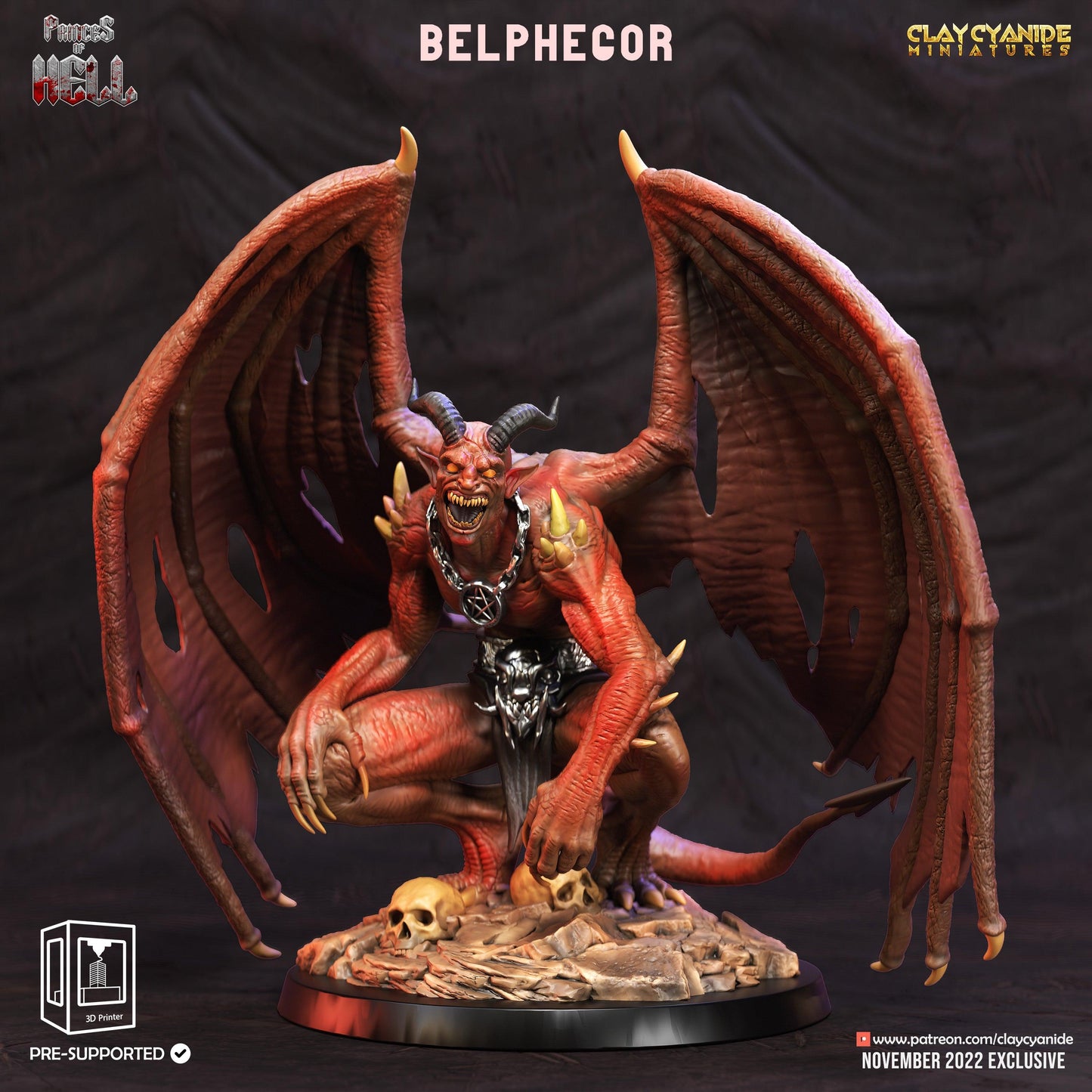 3D Printed Clay Cyanide Princess of Hell Ragnarok D&D - 3D Printing Boss 