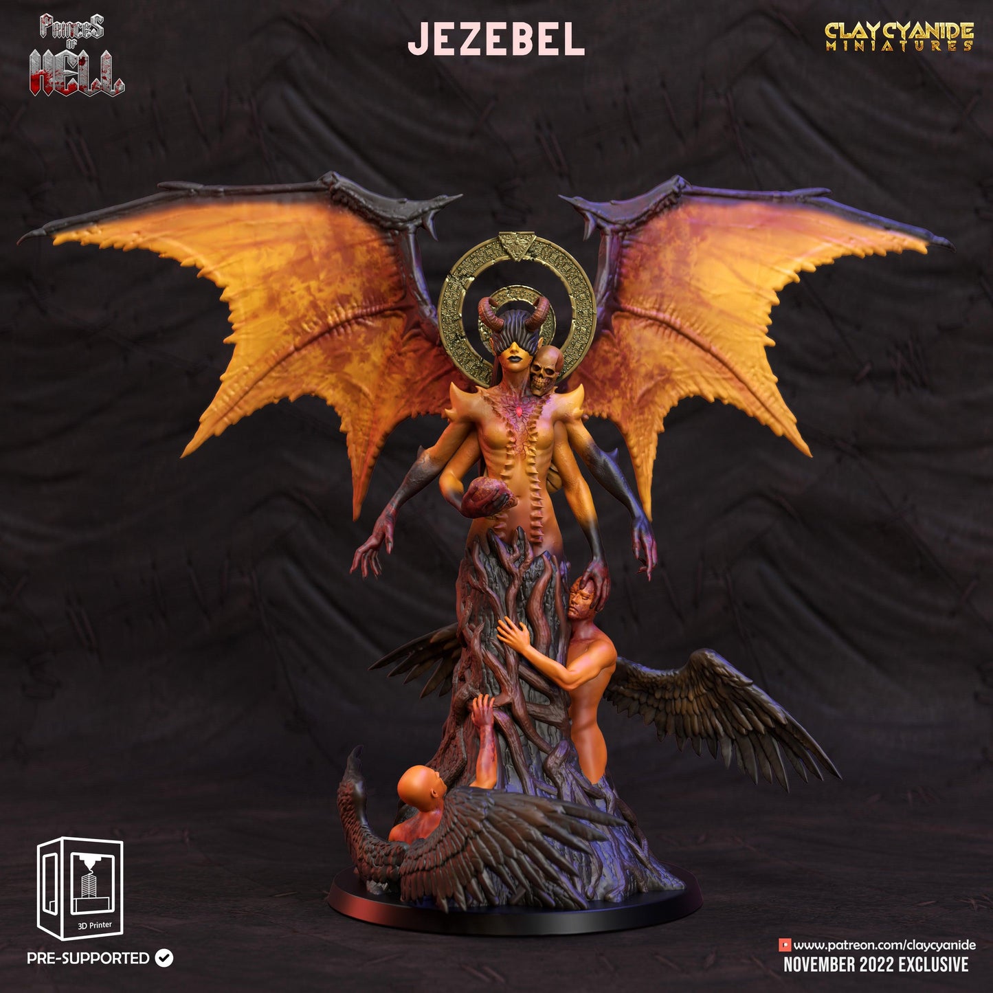 3D Printed Clay Cyanide Princess of Hell Ragnarok D&D - 3D Printing Boss 
