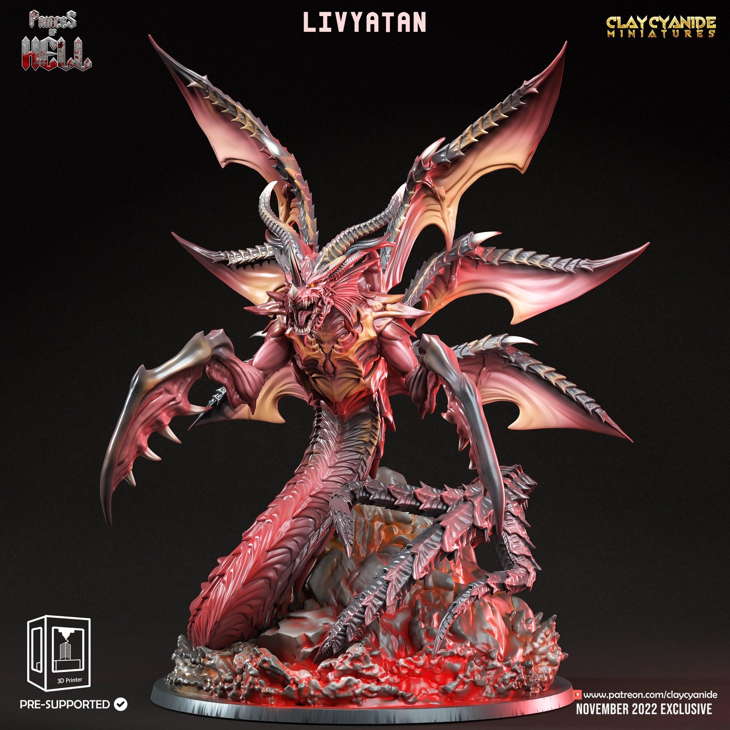 3D Printed Clay Cyanide Princess of Hell Ragnarok D&D - 3D Printing Boss 