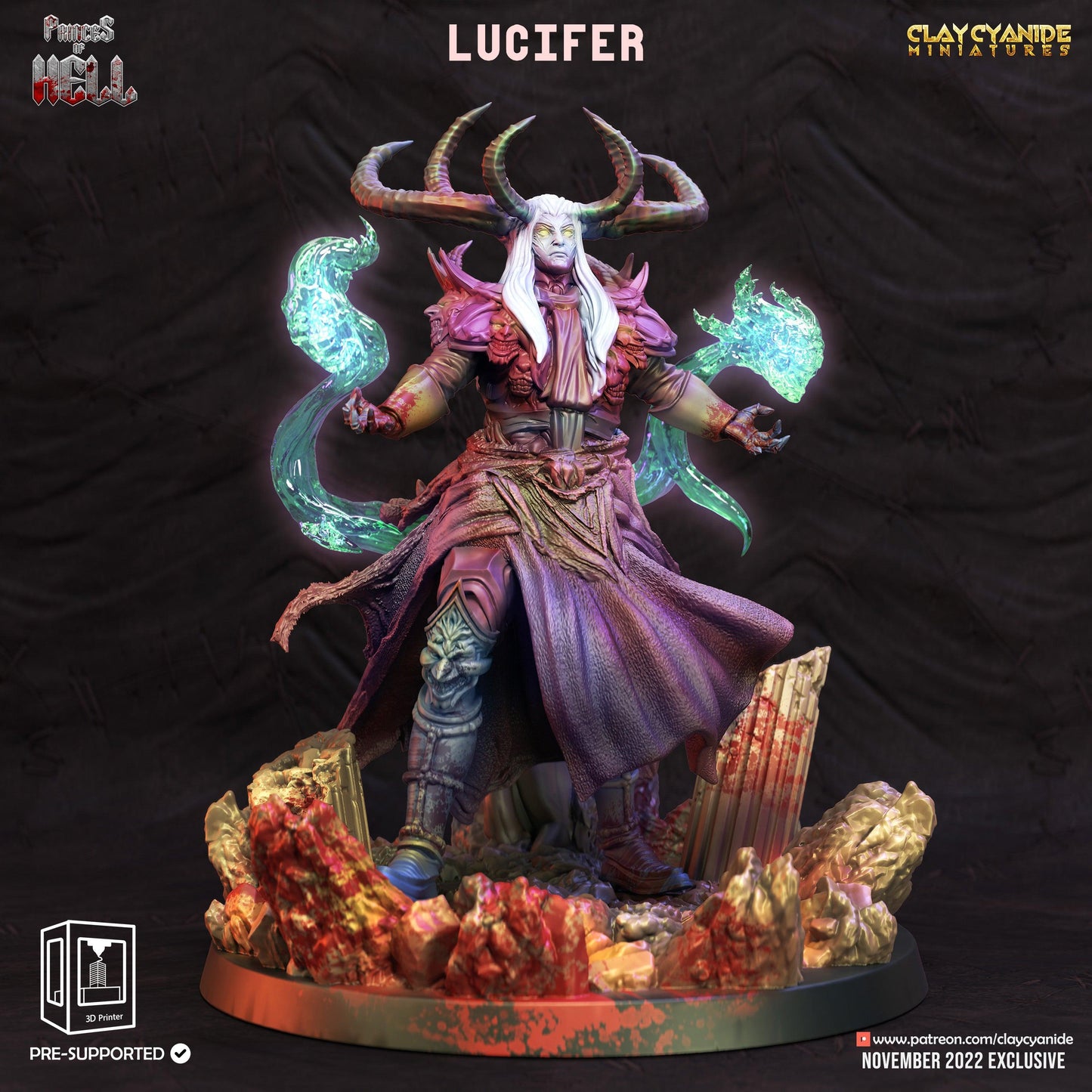 3D Printed Clay Cyanide Princess of Hell Ragnarok D&D - 3D Printing Boss 