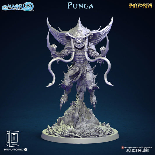 3D Printed Clay Cyanide Punga Maori Mythos 28mm-32mm Ragnarok D&D - 3D Printing Boss 