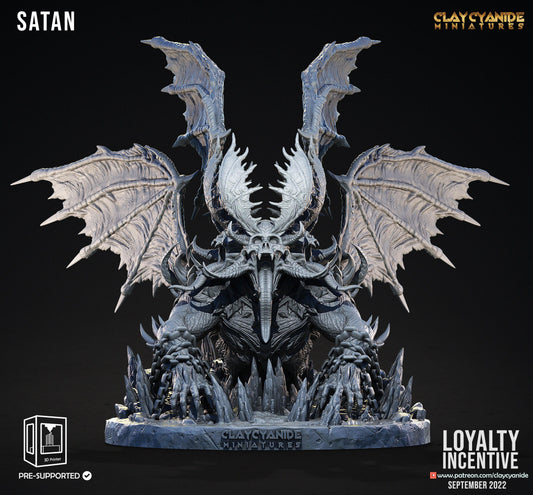 3D Printed Clay Cyanide Satan Devil 28mm-32mm Ragnarok D&D - 3D Printing Boss 