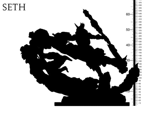 3D Printed Clay Cyanide Seth God Ancient Egypt Ragnarok D&D - 3D Printing Boss 