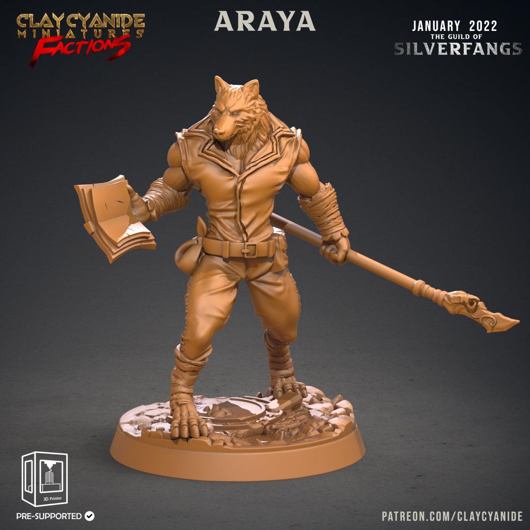 3D Printed Clay Cyanide Silverfangs Guild Werewolf Fox Tribes Factions Ragnarok D&D - 3D Printing Boss 