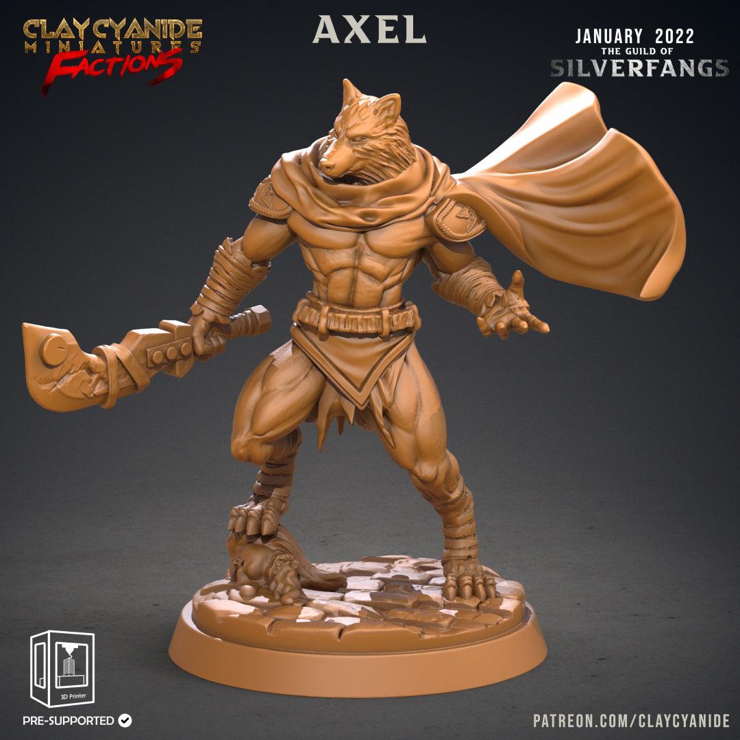 3D Printed Clay Cyanide Silverfangs Guild Werewolf Fox Tribes Factions Ragnarok D&D - 3D Printing Boss 