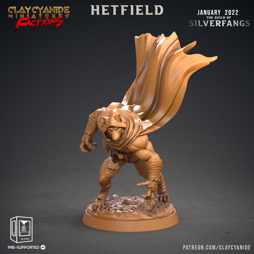 3D Printed Clay Cyanide Silverfangs Guild Werewolf Fox Tribes Factions Ragnarok D&D - 3D Printing Boss 