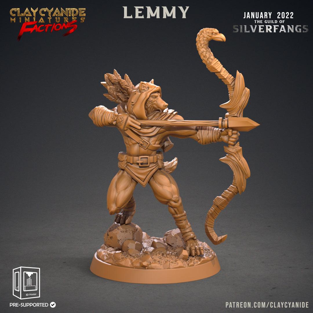 3D Printed Clay Cyanide Silverfangs Guild Werewolf Fox Tribes Factions Ragnarok D&D - 3D Printing Boss 