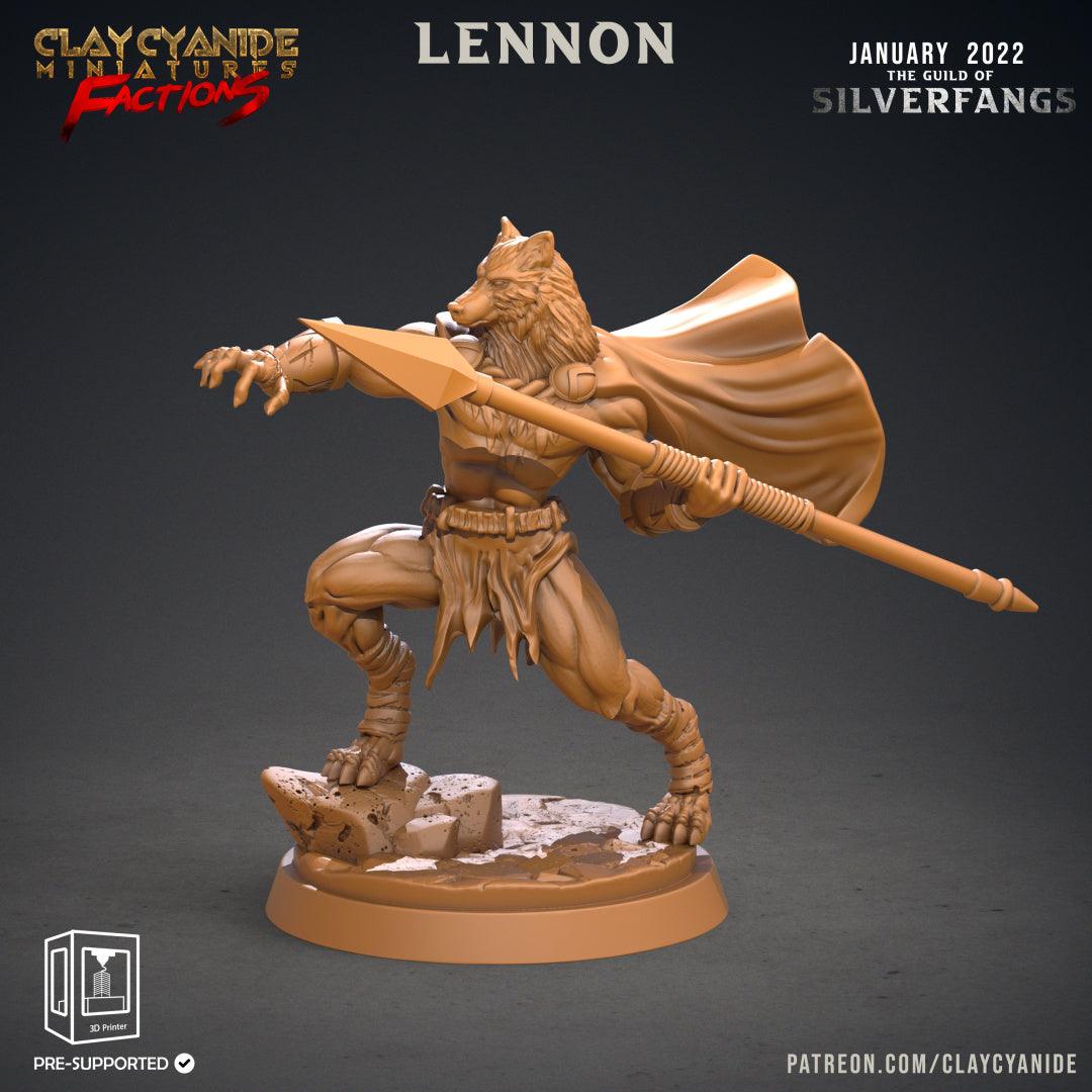 3D Printed Clay Cyanide Silverfangs Guild Werewolf Fox Tribes Factions Ragnarok D&D - 3D Printing Boss 