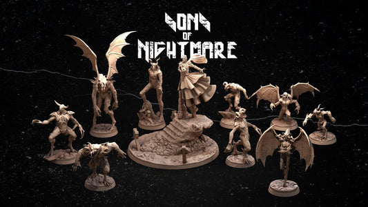 3D Printed Clay Cyanide Sons of Nightmare Tribes Factions Ragnarok D&D - 3D Printing Boss 