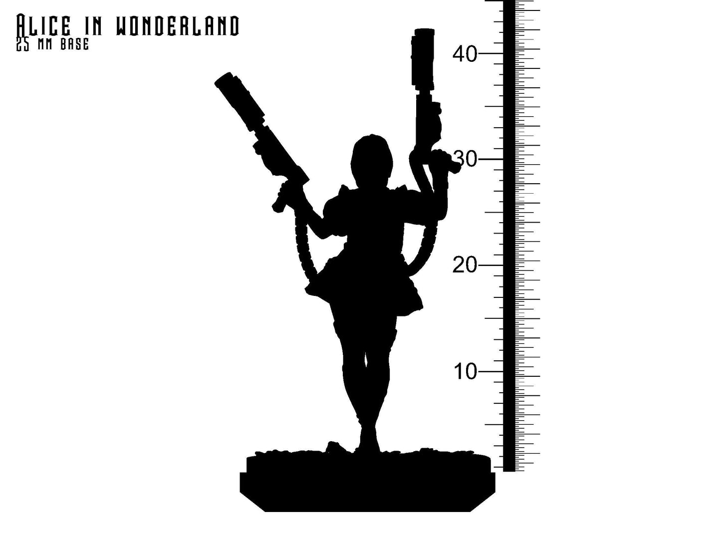 3D Printed Clay Cyanide Steampunk Alice in Wonderland Ragnarok D&D - 3D Printing Boss 