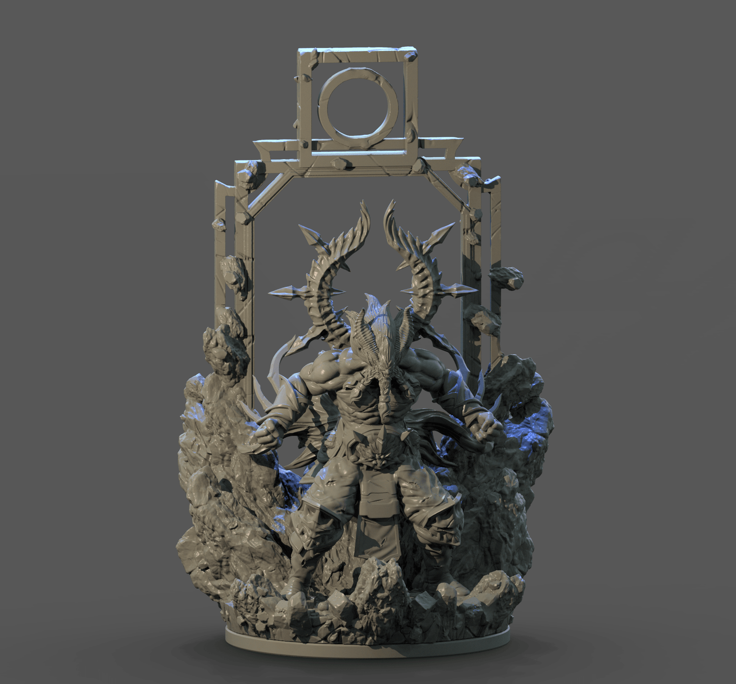 3D Printed Clay Cyanide Strength Tarot Ragnarok D&D - 3D Printing Boss 