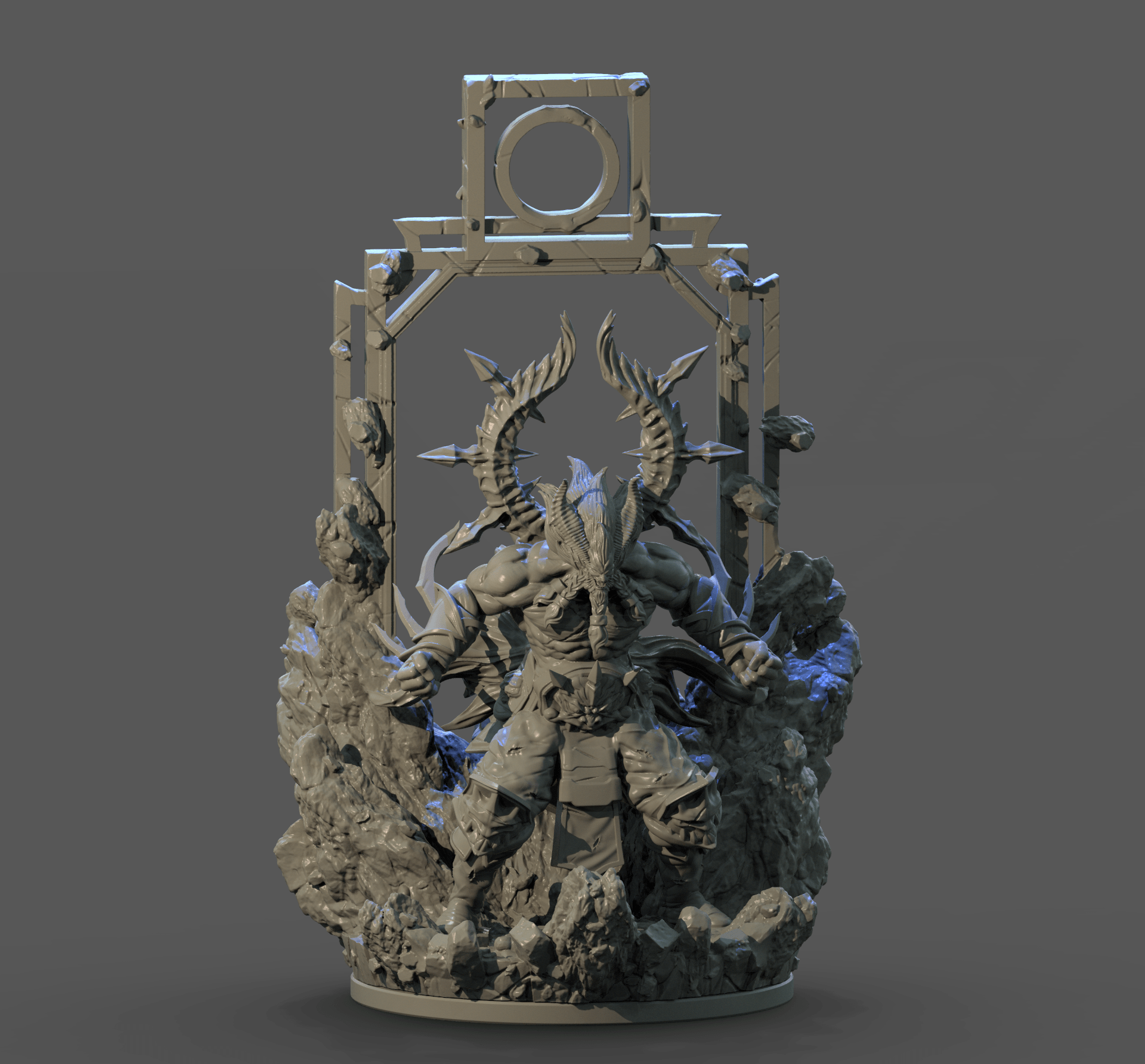 3D Printed Clay Cyanide Strength Tarot Ragnarok D&D - 3D Printing Boss 