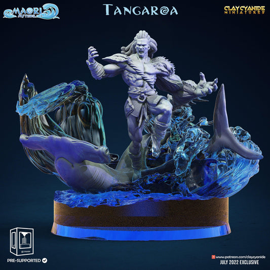 3D Printed Clay Cyanide Tangaroa Maori Mythos 28mm-32mm Ragnarok D&D - 3D Printing Boss 