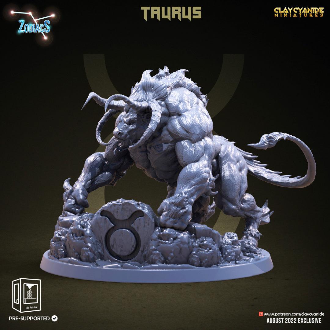 3D Printed Clay Cyanide Taurus Zodics 28mm-32mm Ragnarok D&D - 3D Printing Boss 