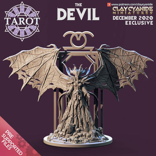 3D Printed Clay Cyanide The Devil Tarot Ragnarok D&D - 3D Printing Boss 
