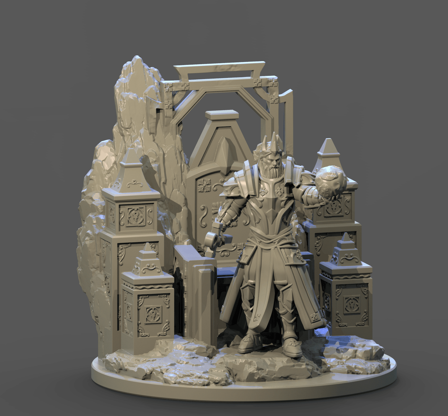 3D Printed Clay Cyanide The Emperor Tarot Ragnarok D&D - 3D Printing Boss 