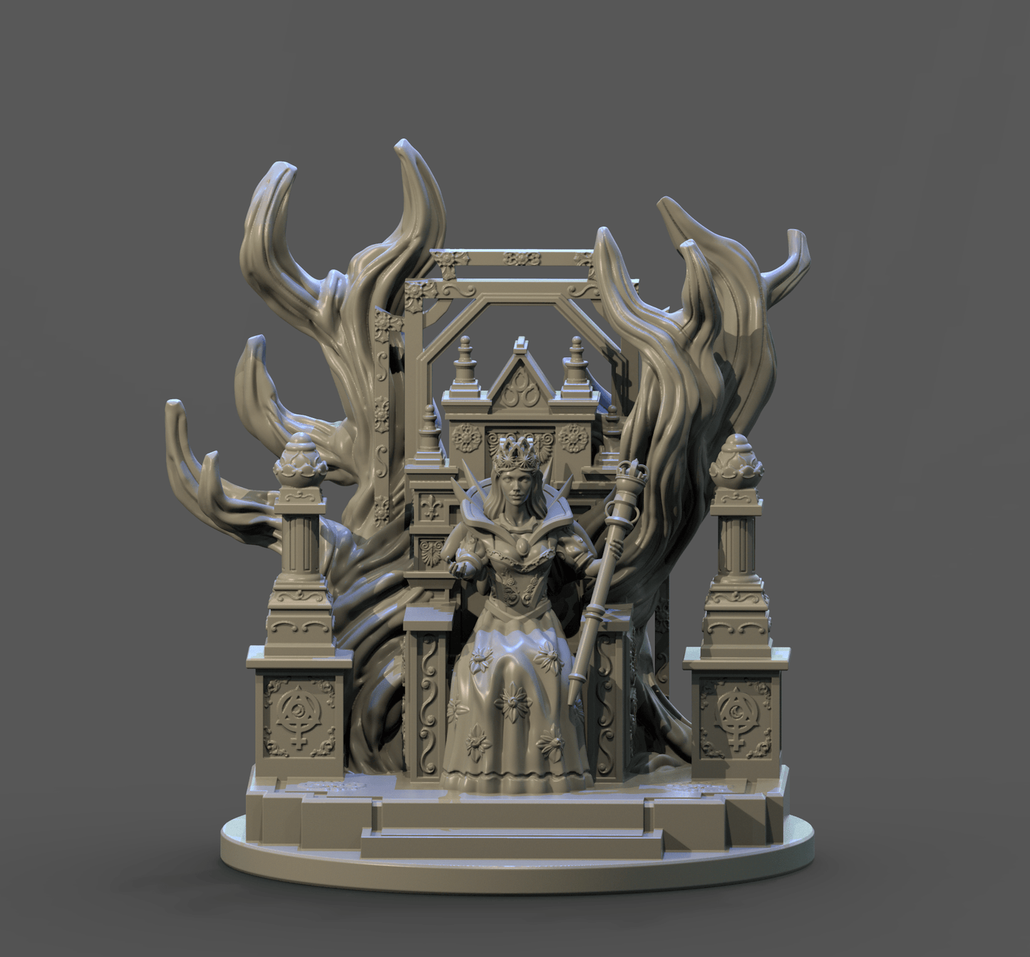 3D Printed Clay Cyanide The Empress Tarot Ragnarok D&D - 3D Printing Boss 