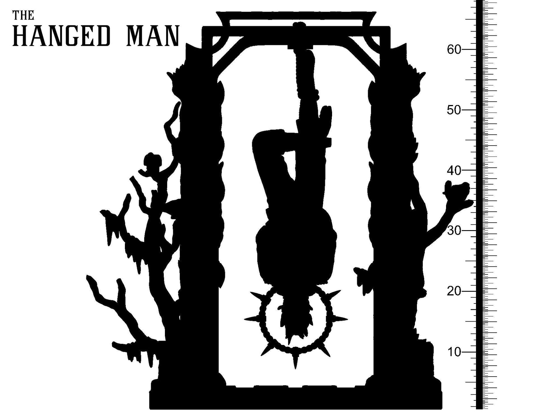 3D Printed Clay Cyanide The Hanged Man Tarot Ragnarok D&D - 3D Printing Boss 