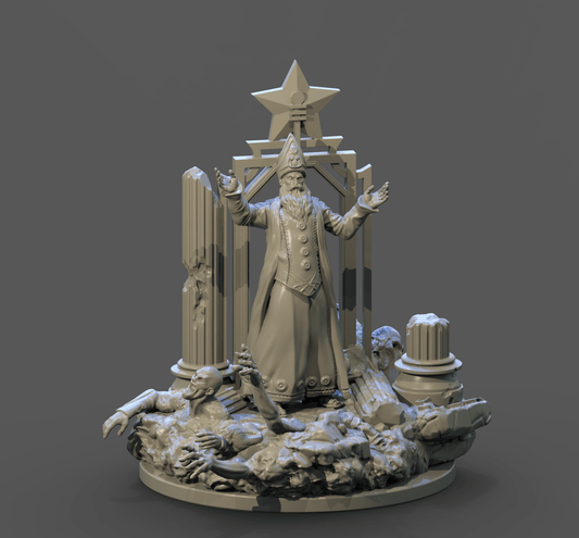 3D Printed Clay Cyanide The Heirophant Tarot Ragnarok D&D - 3D Printing Boss 