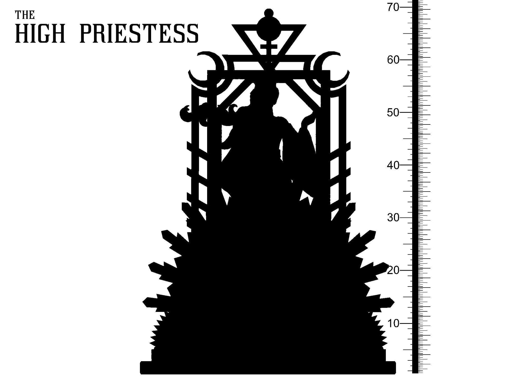 3D Printed Clay Cyanide The High Priestess Tarot Ragnarok D&D - 3D Printing Boss 