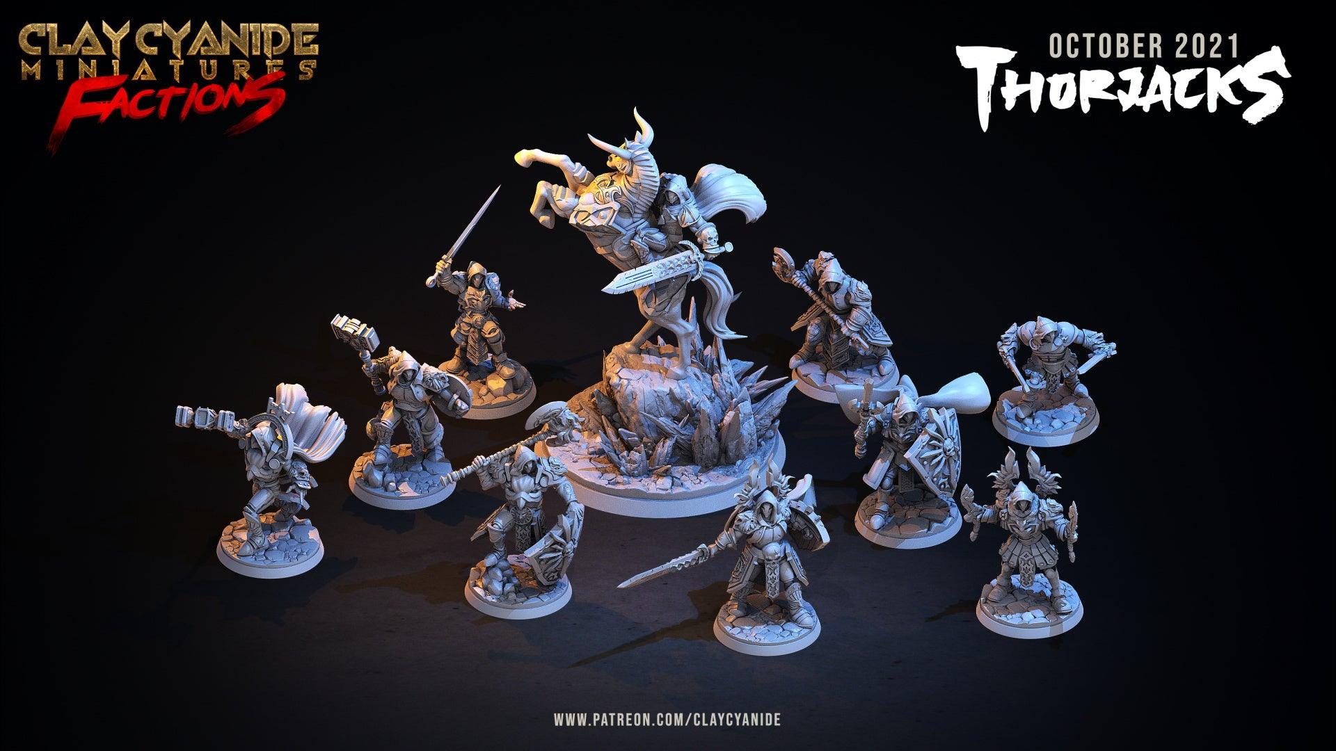 3D Printed Clay Cyanide Thorjacks Tribes Factions Ragnarok D&D - 3D Printing Boss 