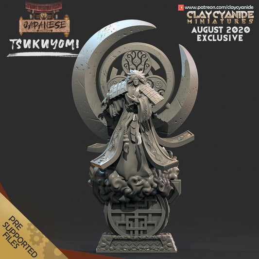 3D Printed Clay Cyanide Tsukuyomi Japanese Deities Ragnarok D&D - 3D Printing Boss 