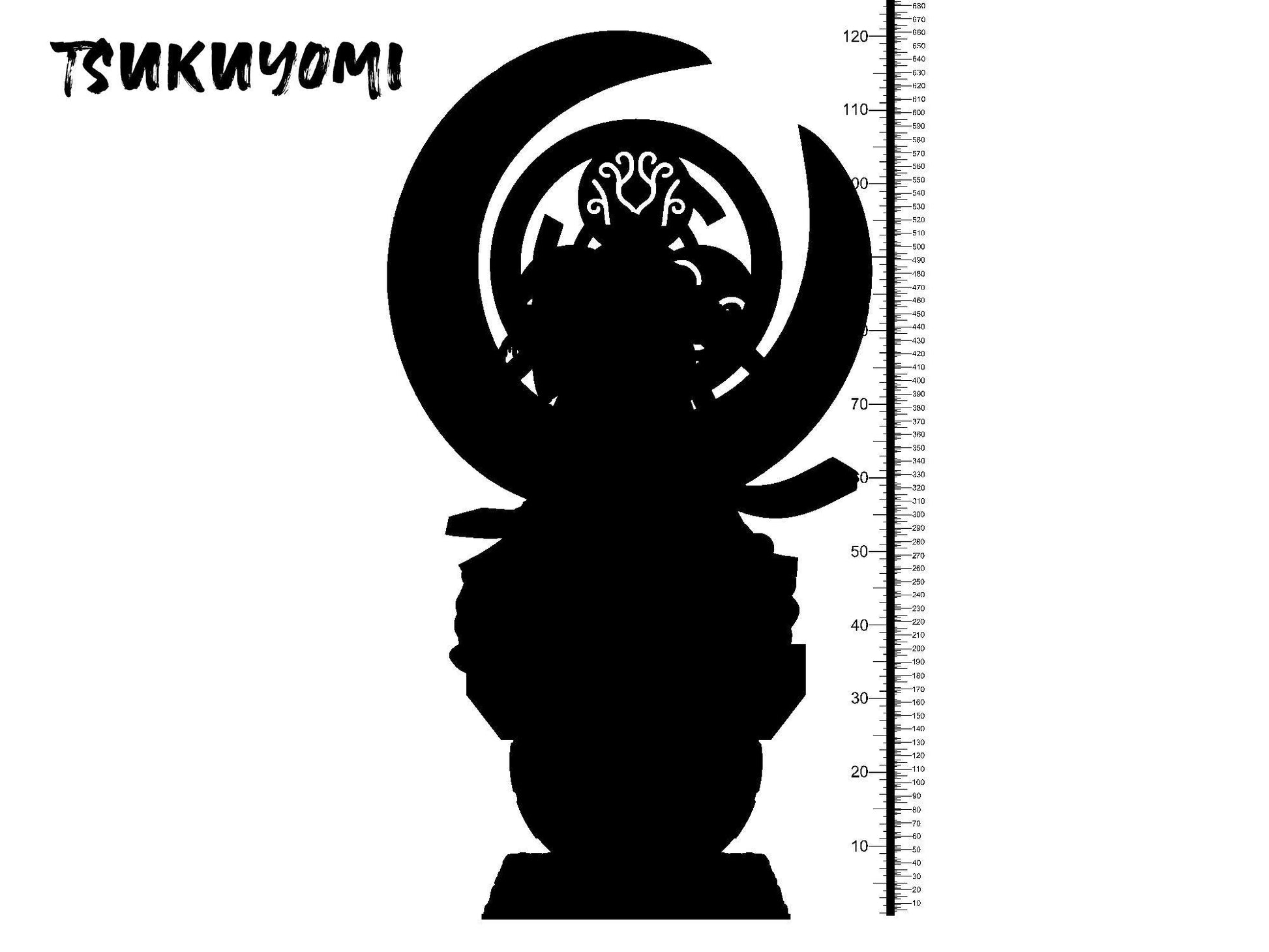 3D Printed Clay Cyanide Tsukuyomi Japanese Deities Ragnarok D&D - 3D Printing Boss 