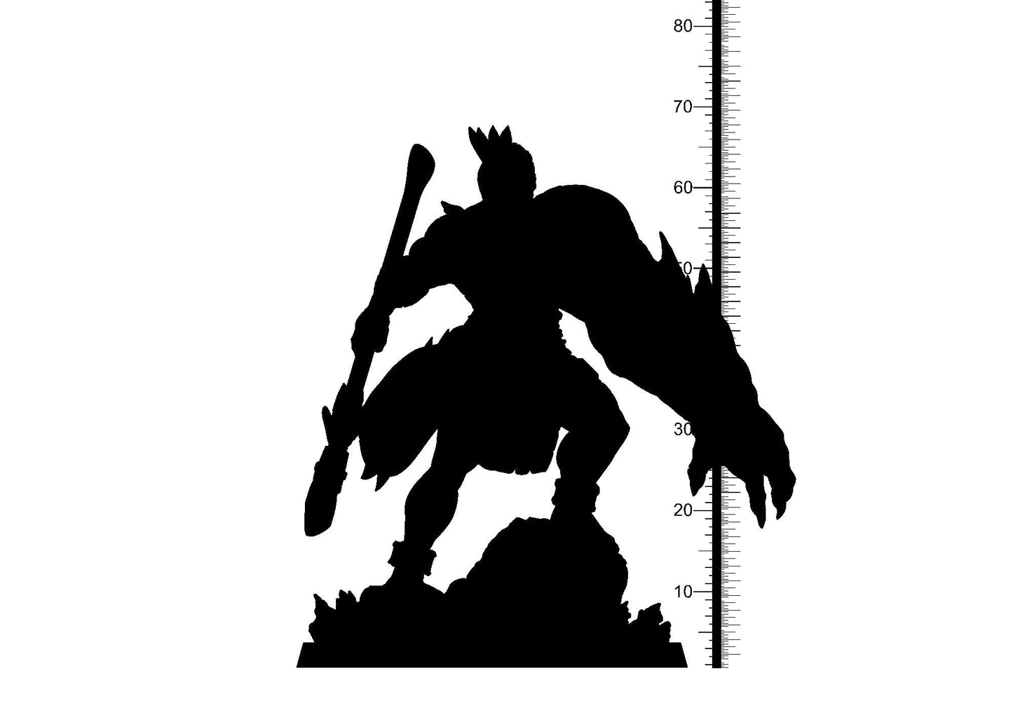 3D Printed Clay Cyanide Tumatauenga Maori Mythos 28mm-32mm Ragnarok D&D - 3D Printing Boss 