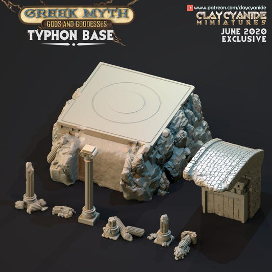 3D Printed Clay Cyanide Typhon Greek Myth Gods and Goddesses Ragnarok D&D - 3D Printing Boss 