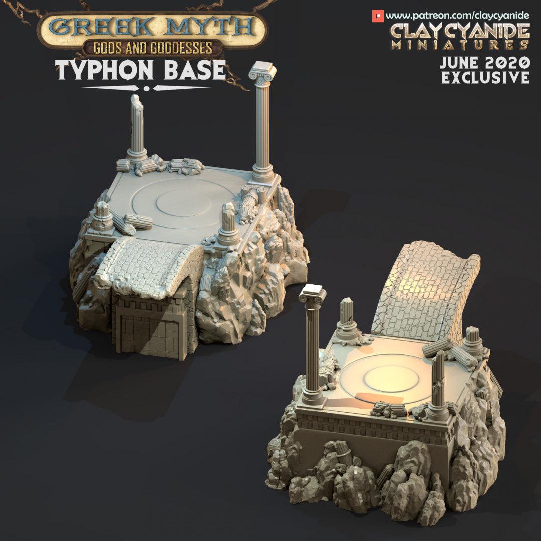 3D Printed Clay Cyanide Typhon Greek Myth Gods and Goddesses Ragnarok D&D - 3D Printing Boss 