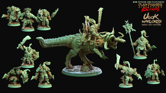 3D Printed Clay Cyanide Ugok Warlords Orks Tribes Factions Ragnarok D&D - 3D Printing Boss 