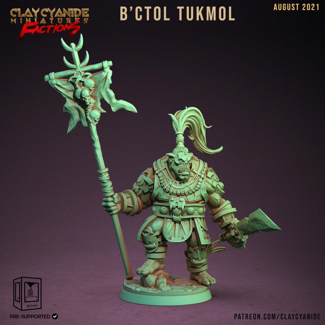 3D Printed Clay Cyanide Ugok Warlords Orks Tribes Factions Ragnarok D&D - 3D Printing Boss 