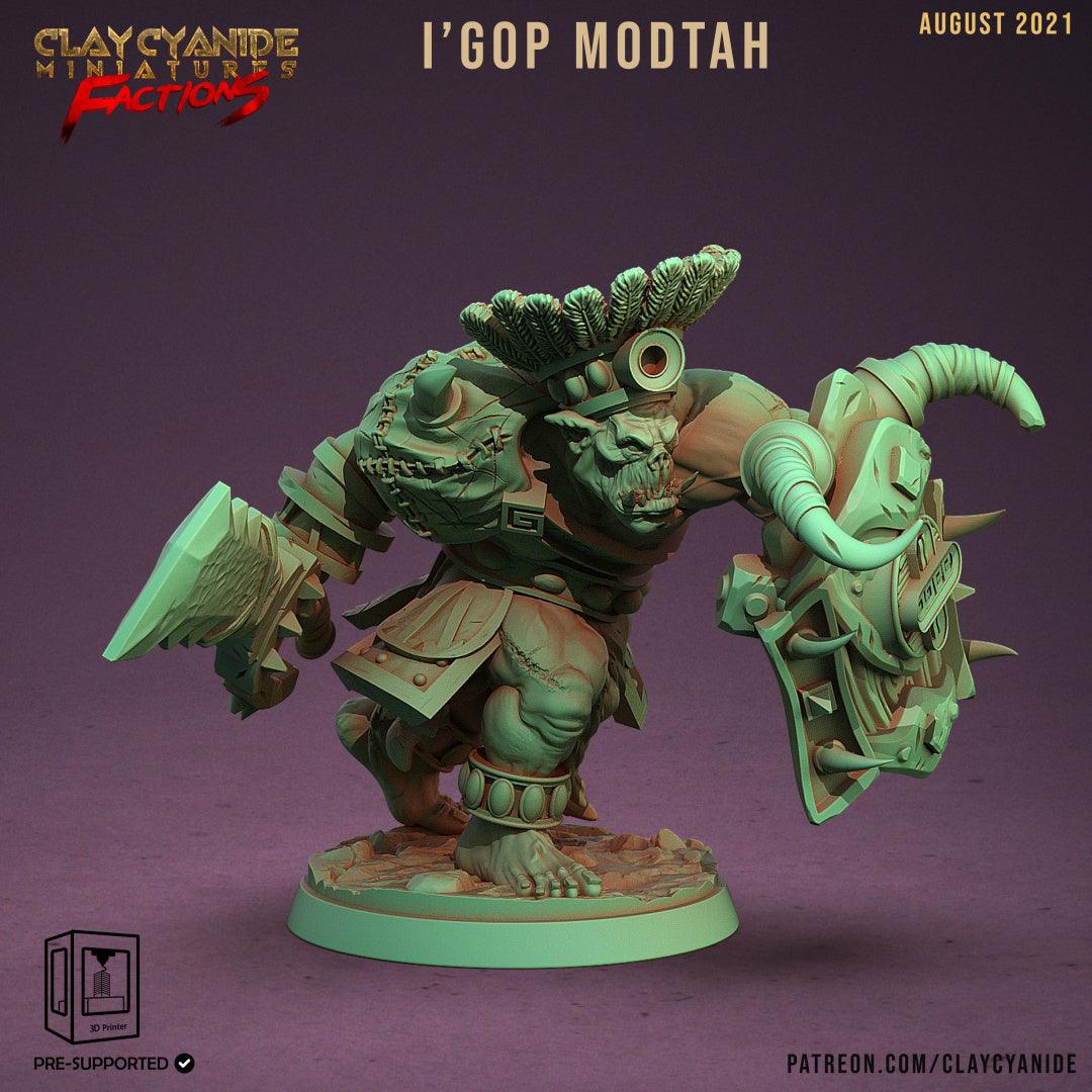 3D Printed Clay Cyanide Ugok Warlords Orks Tribes Factions Ragnarok D&D - 3D Printing Boss 