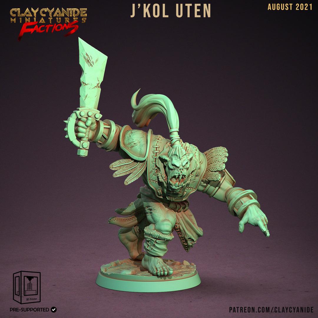 3D Printed Clay Cyanide Ugok Warlords Orks Tribes Factions Ragnarok D&D - 3D Printing Boss 