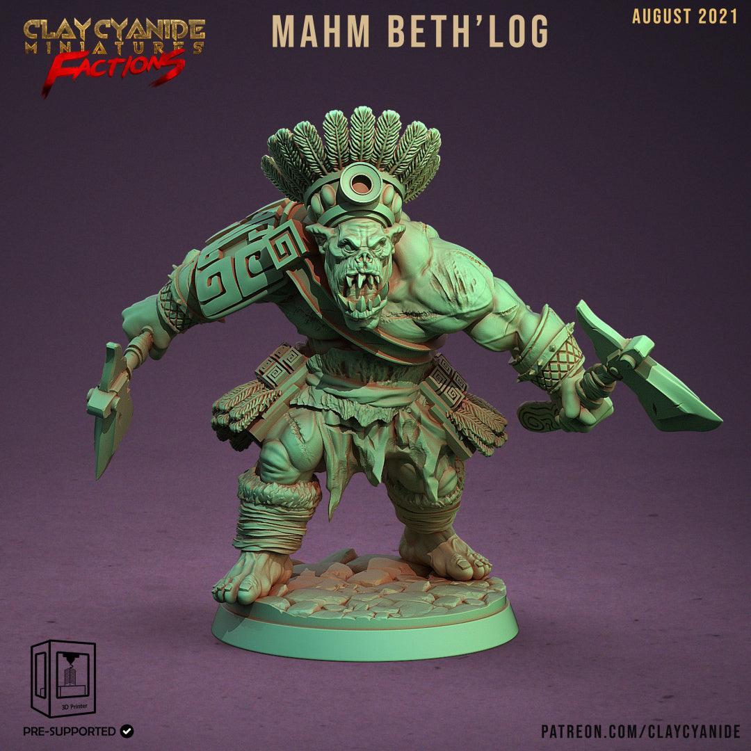 3D Printed Clay Cyanide Ugok Warlords Orks Tribes Factions Ragnarok D&D - 3D Printing Boss 