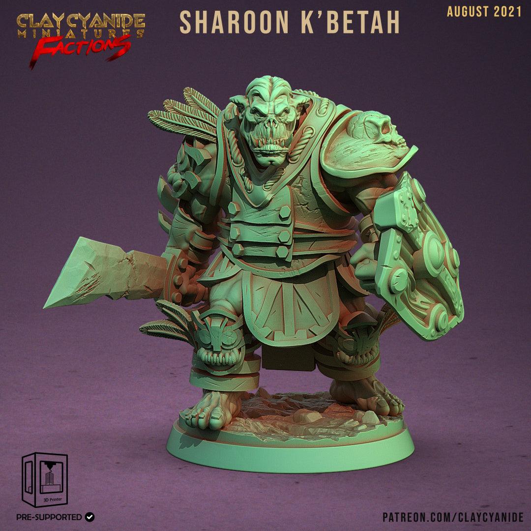 3D Printed Clay Cyanide Ugok Warlords Orks Tribes Factions Ragnarok D&D - 3D Printing Boss 