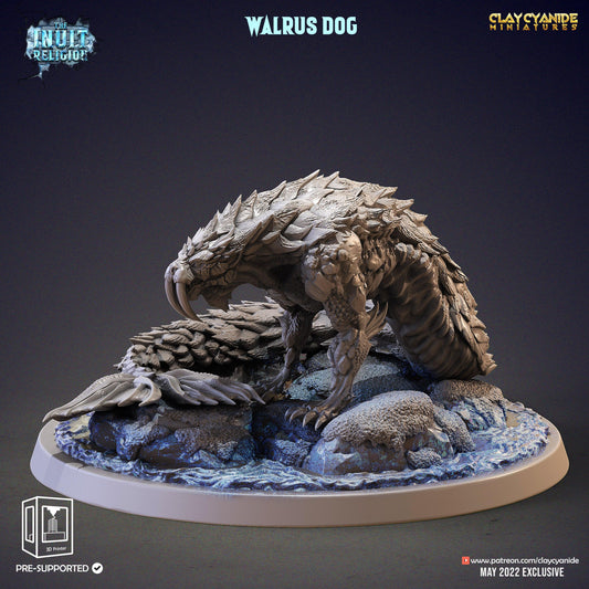 3D Printed Clay Cyanide Walrus Dog Inuit Religion Ragnarok D&D - 3D Printing Boss 