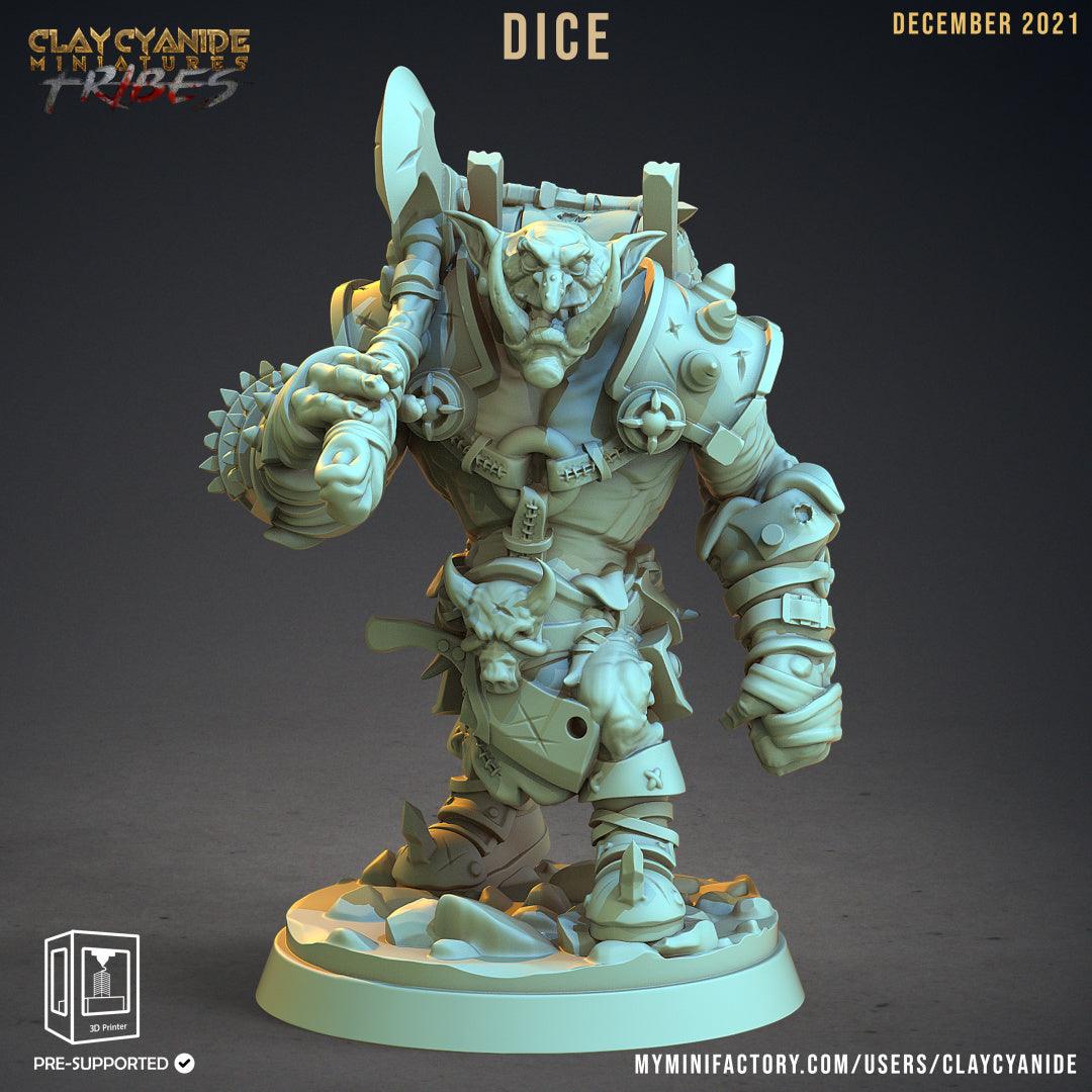 3D Printed Clay Cyanide War Trolls Tribes Factions Ragnarok D&D - 3D Printing Boss 