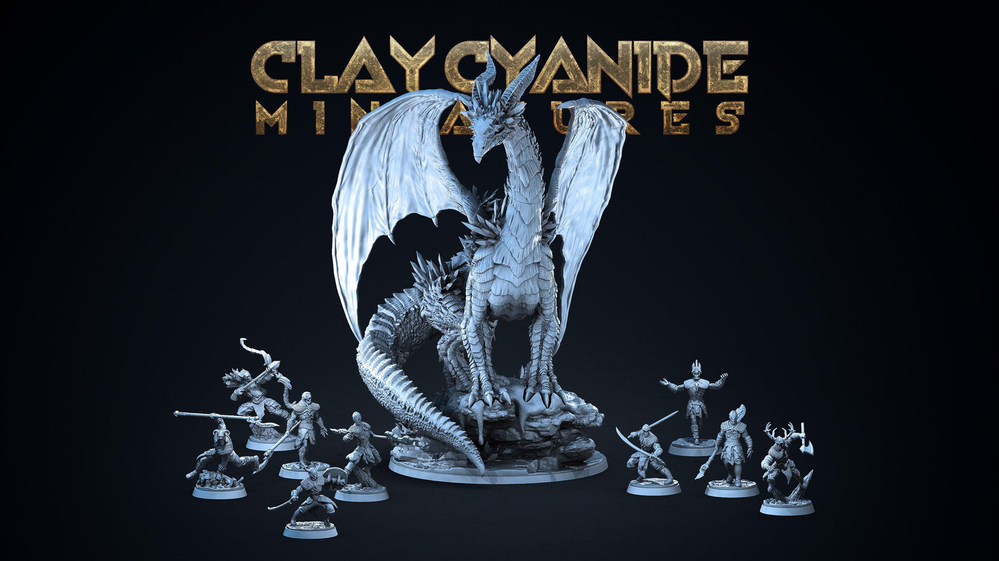3D Printed Clay Cyanide White Runners Factions Tribes Ragnarok D&D - 3D Printing Boss 