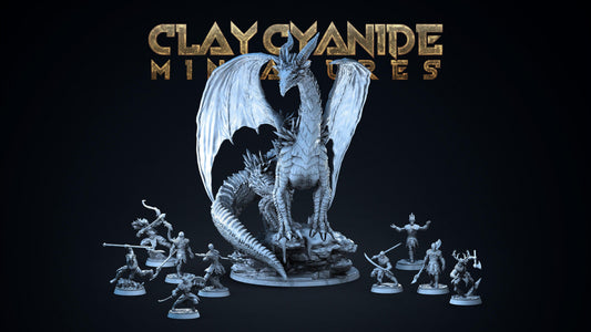3D Printed Clay Cyanide White Runners Factions Tribes Ragnarok D&D - 3D Printing Boss 