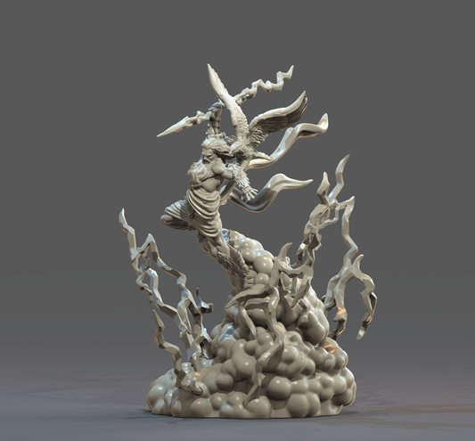 3D Printed Clay Cyanide Zeus Greek Myth Gods and Goddesses Ragnarok D&D - 3D Printing Boss 