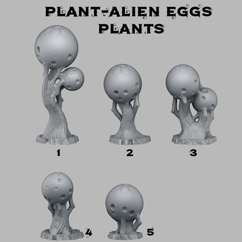 3D Printed Fantastic Plants and Rocks Alien Eggs Plants 28mm - 32mm D&D Wargaming - 3D Printing Boss 