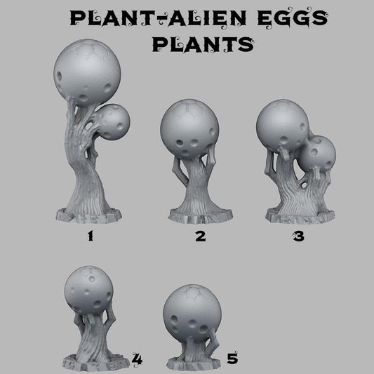3D Printed Fantastic Plants and Rocks Alien Eggs Plants 28mm - 32mm D&D Wargaming - 3D Printing Boss 
